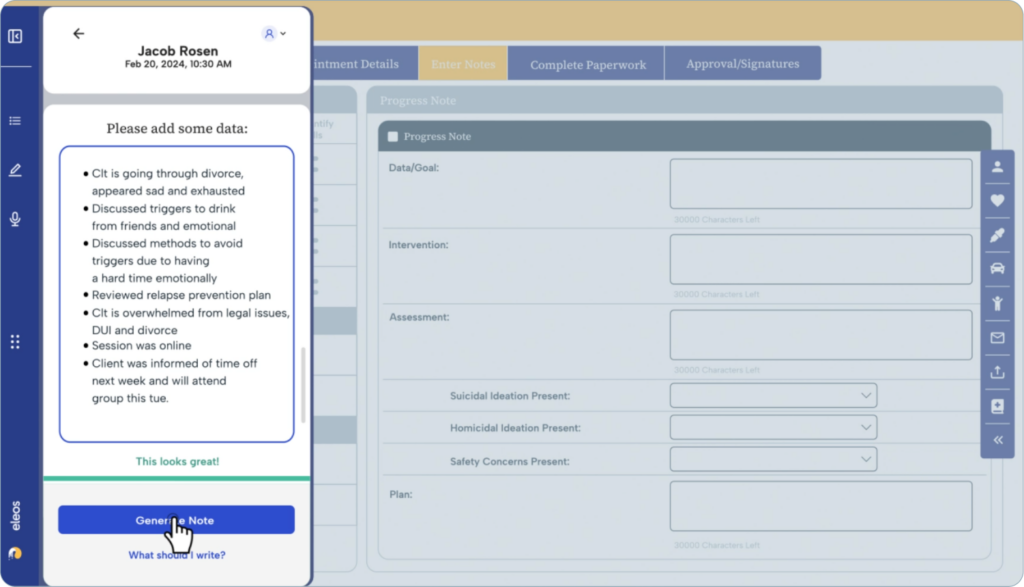 Eleos — Best for Enterprise Behavioral Health Teams