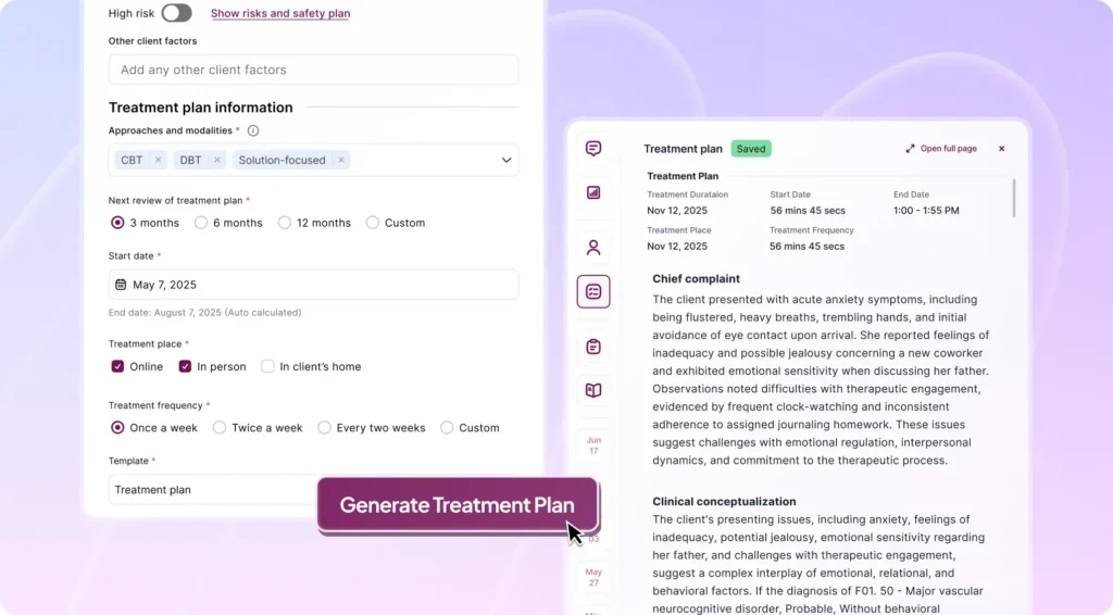 Treatment Plans Across Major Therapy Modalities