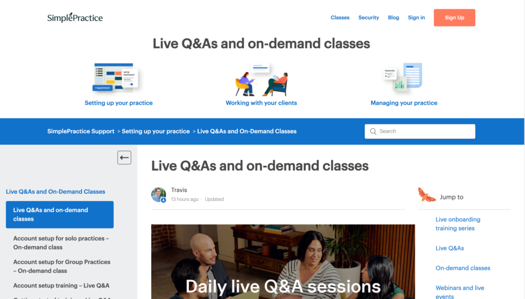 SimplePractice Learning